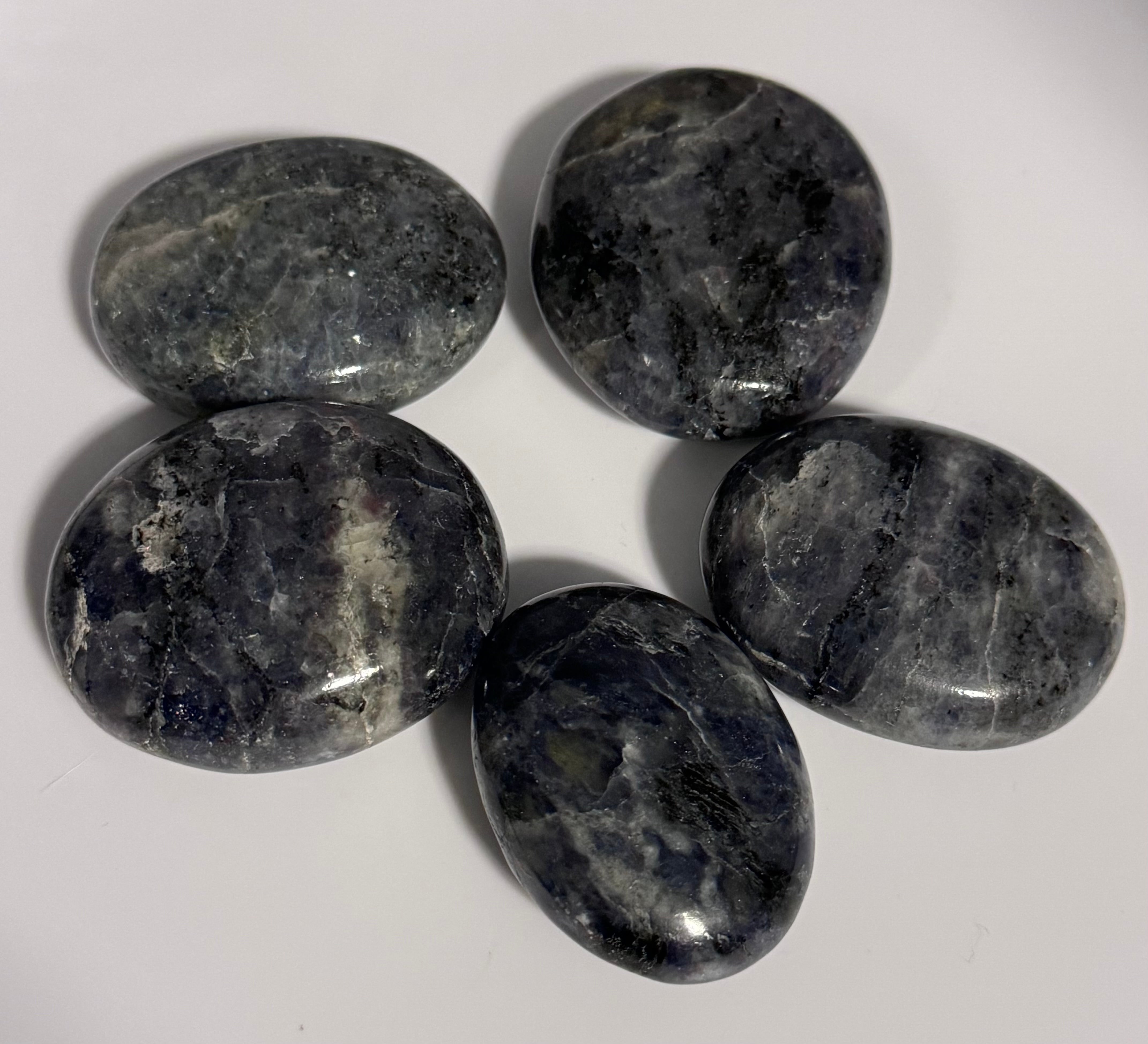 Iolite Palm Stone