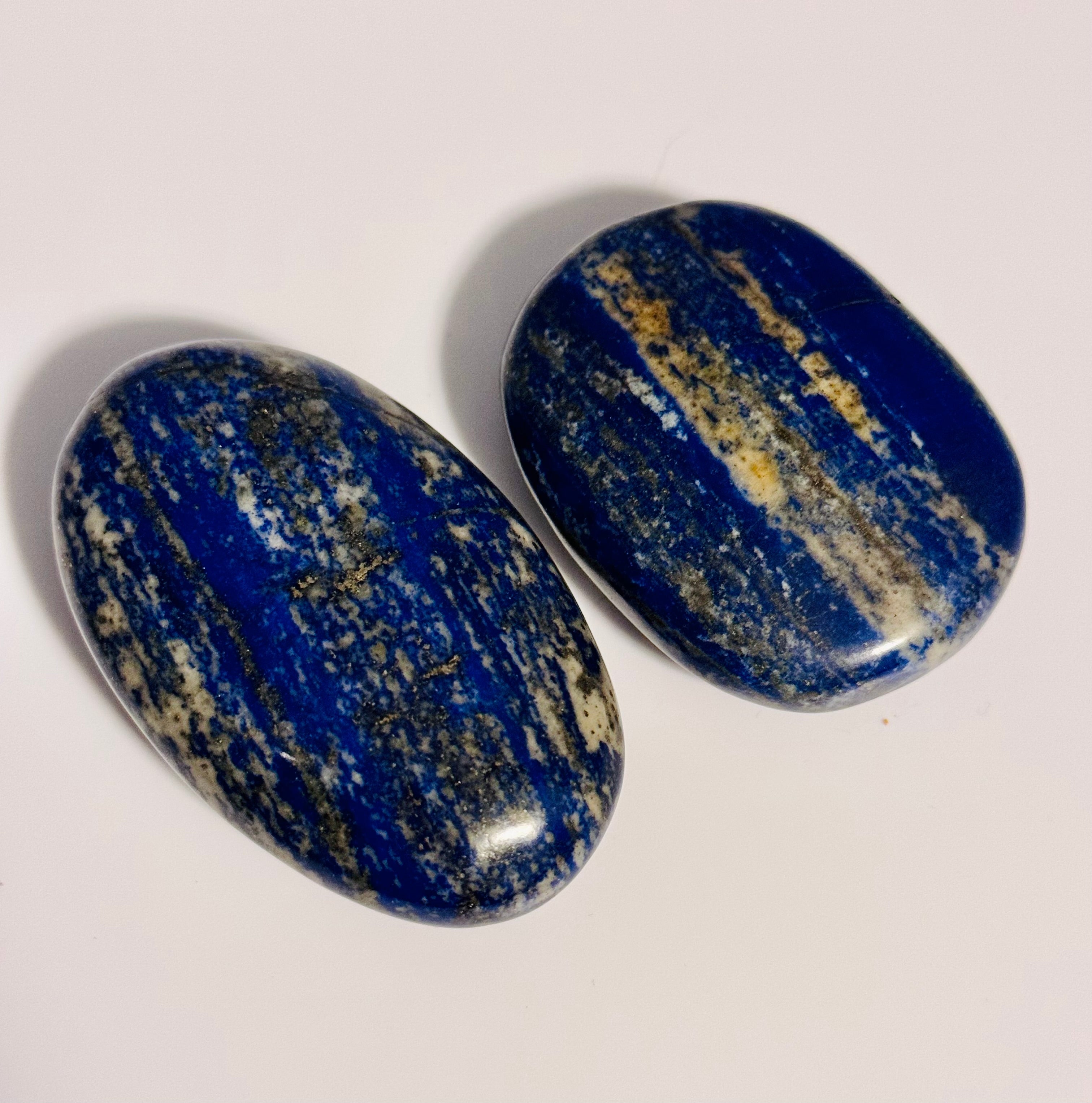 Lapis Lazuli (UV reactive) Palm Stone