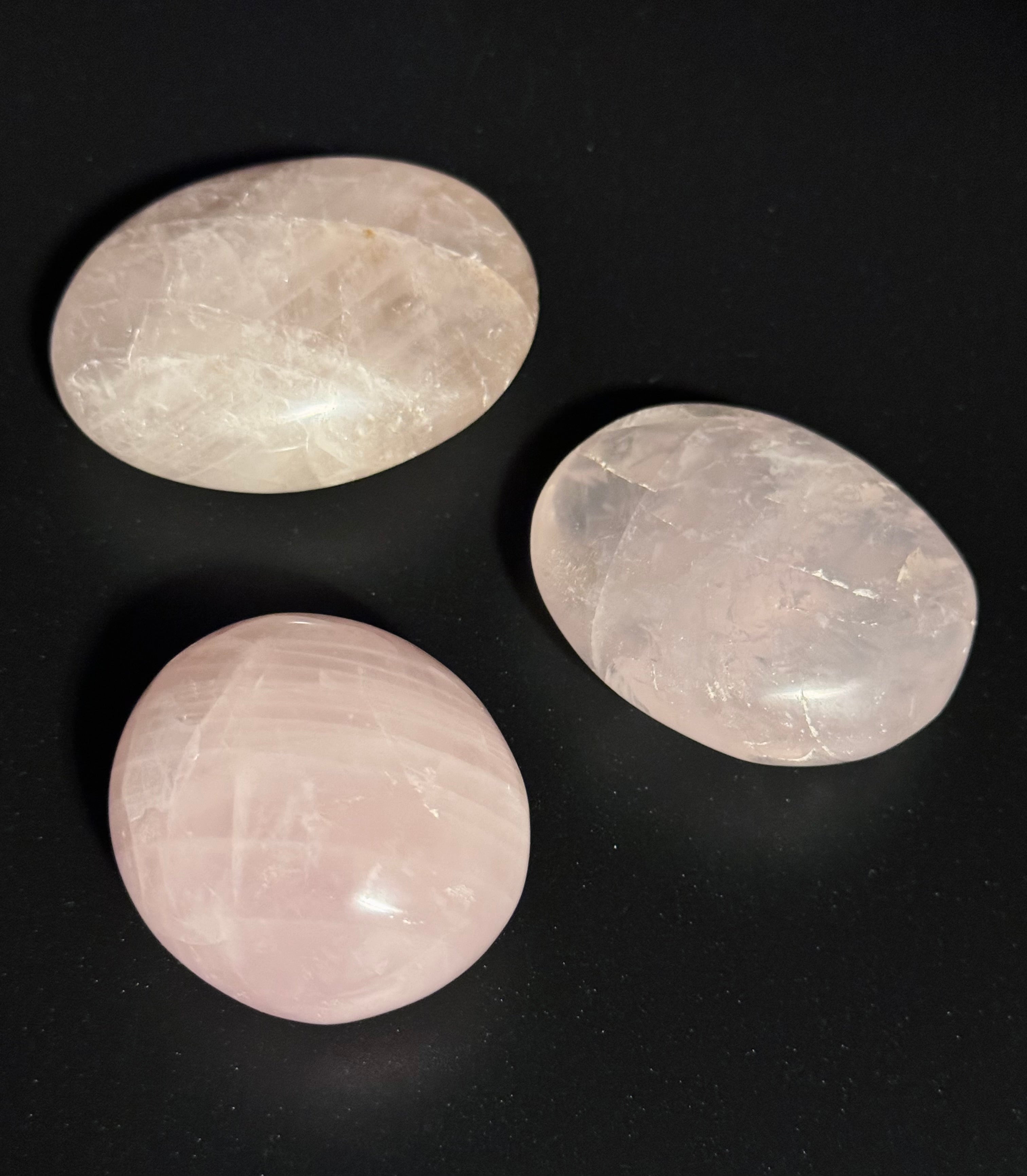 Rose Quartz Palm Stone