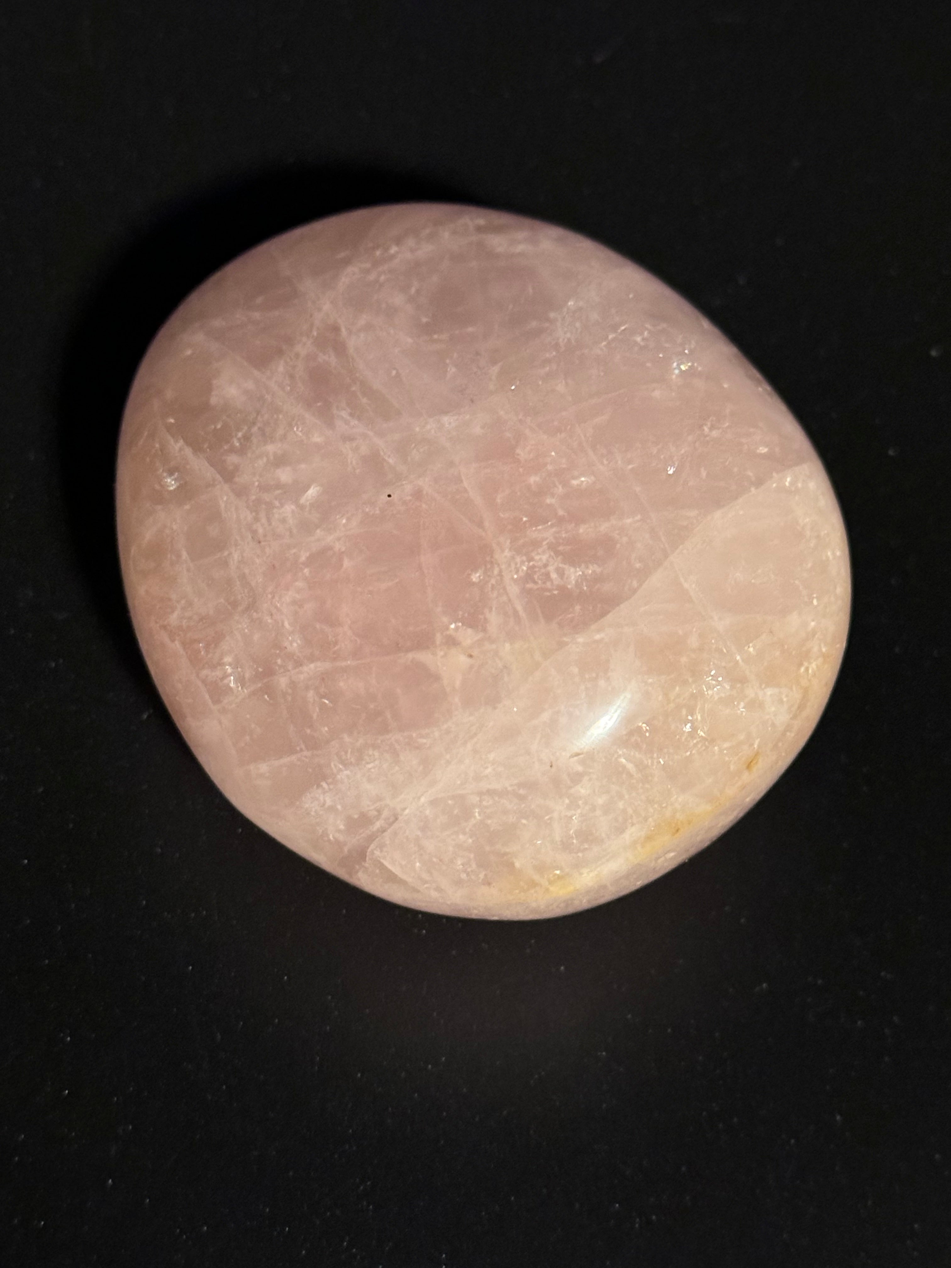 Rose Quartz Palm Stone