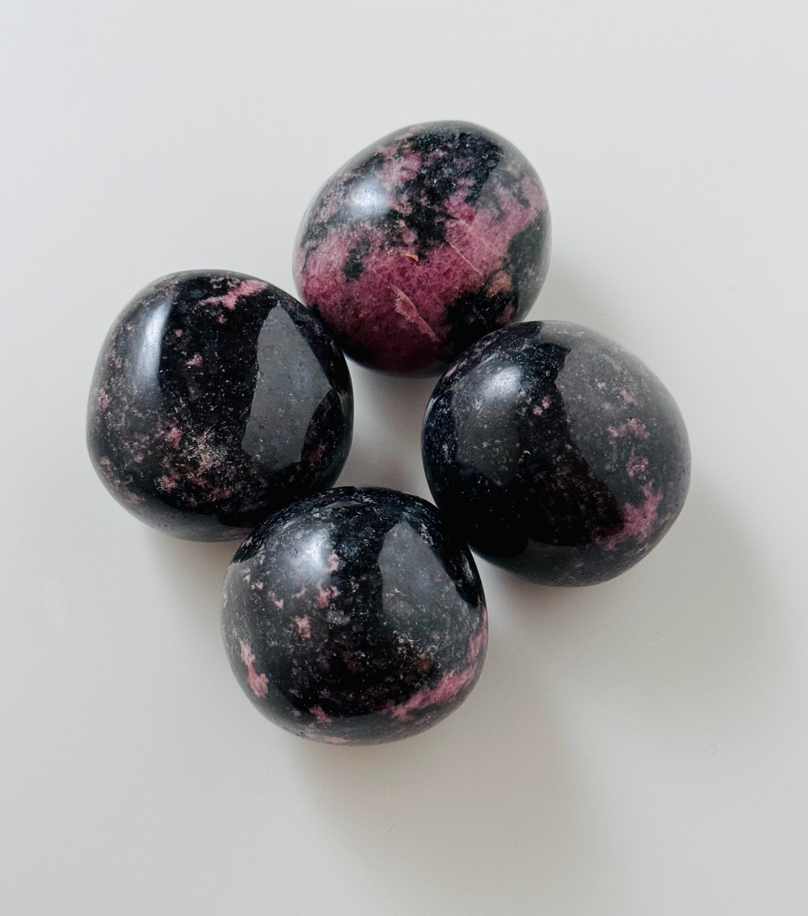 Rhodonite Palm Stones