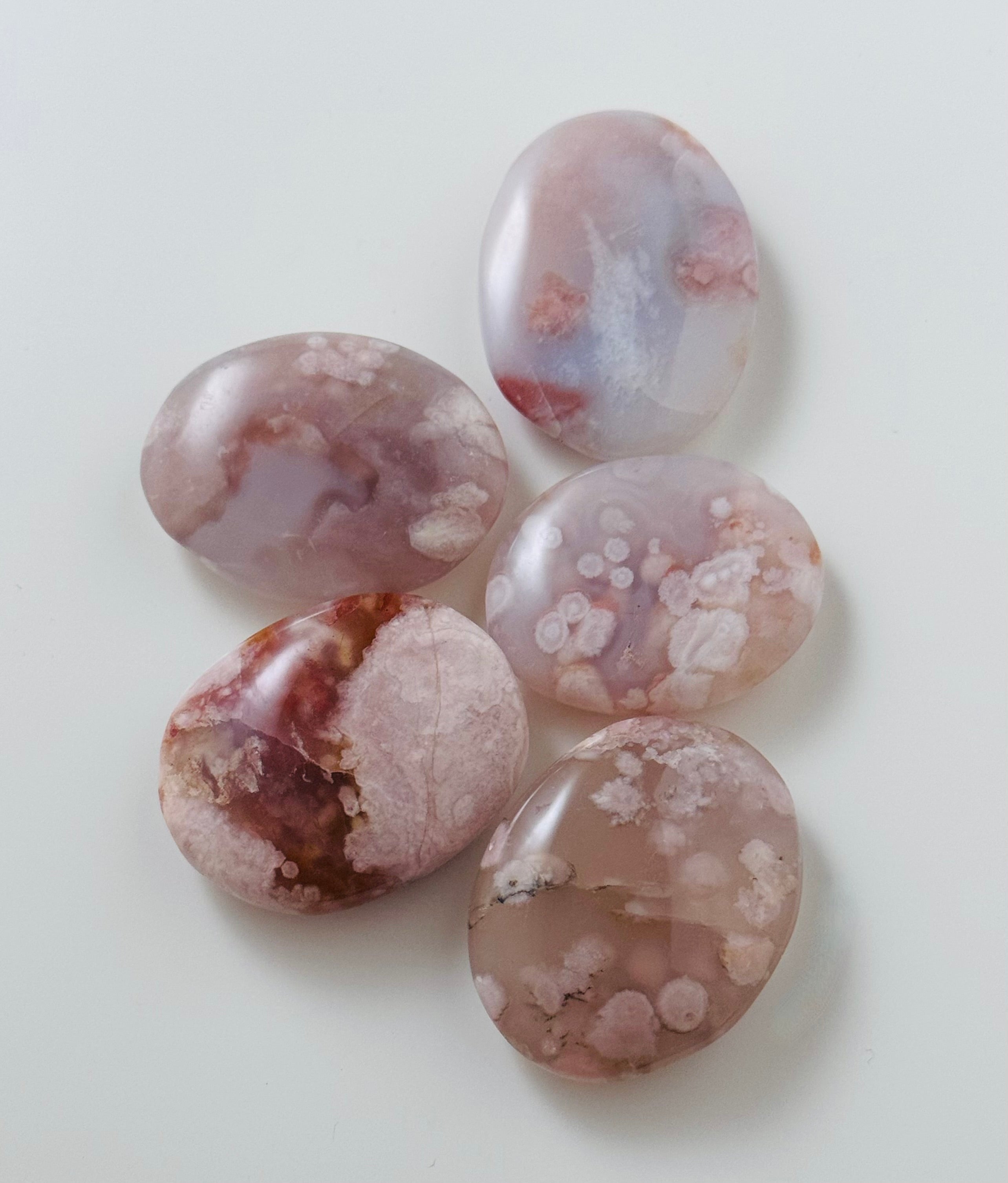 Flower Agate - Mini Palm Stone