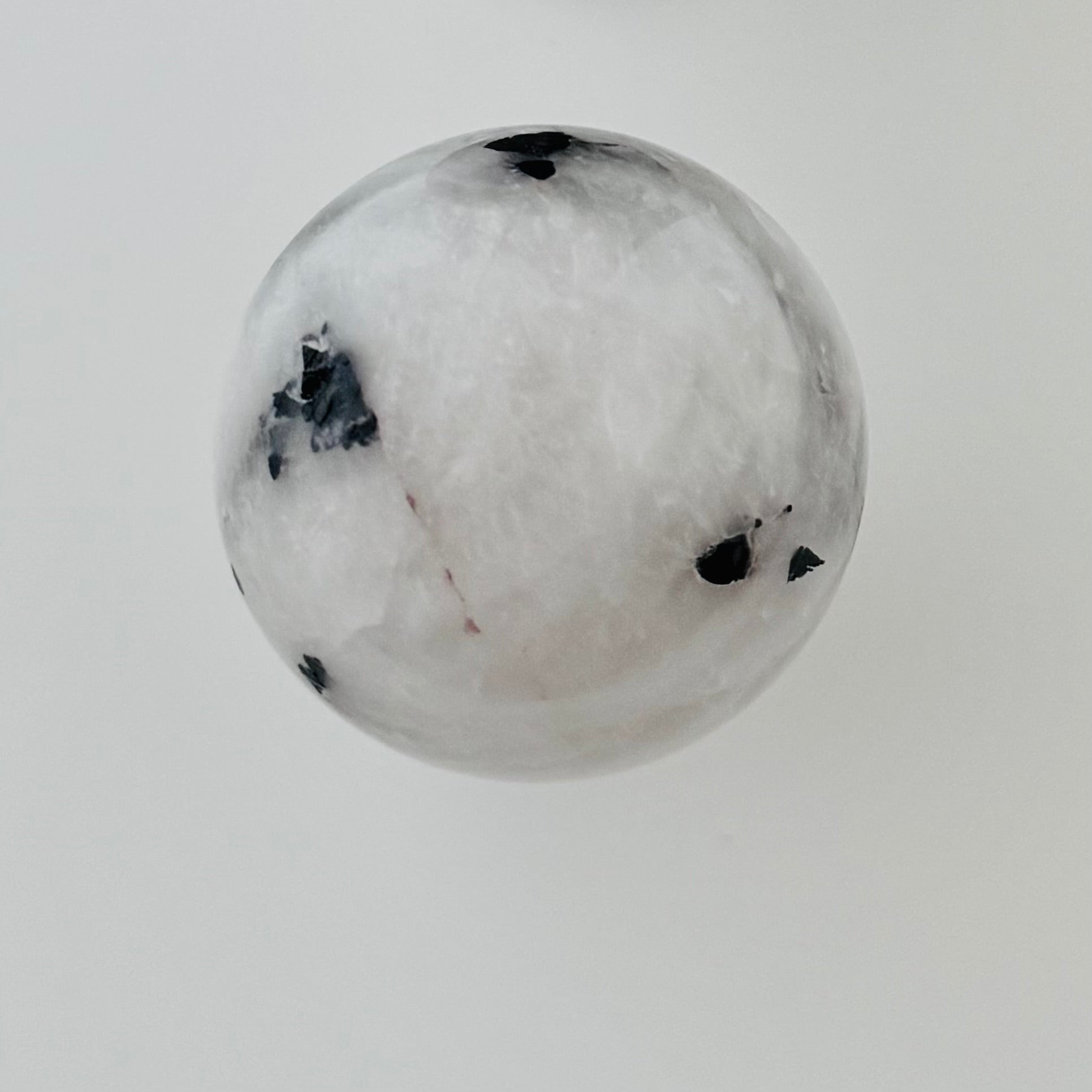 Tourmalinated Quartz Sphere