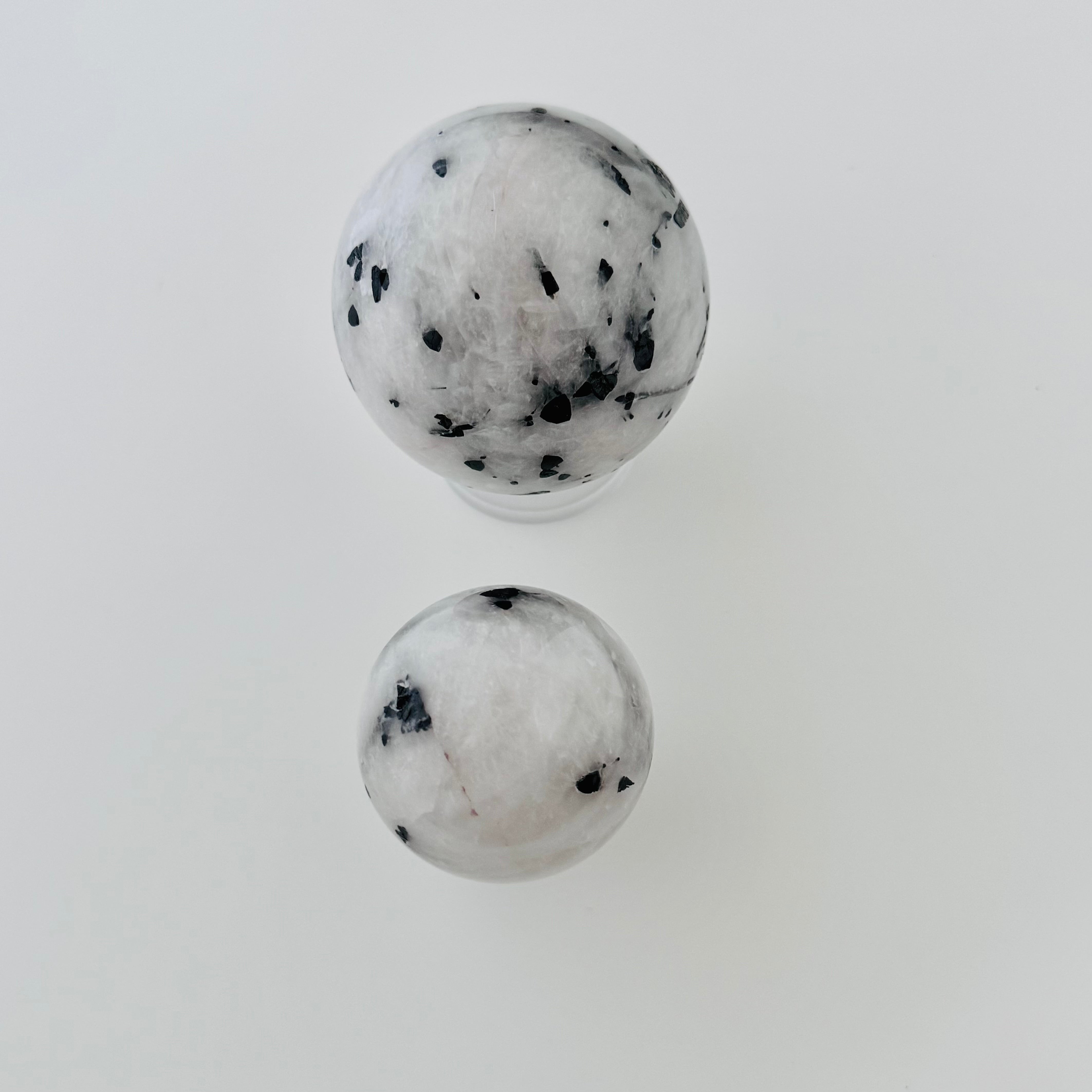 Tourmalinated Quartz Sphere
