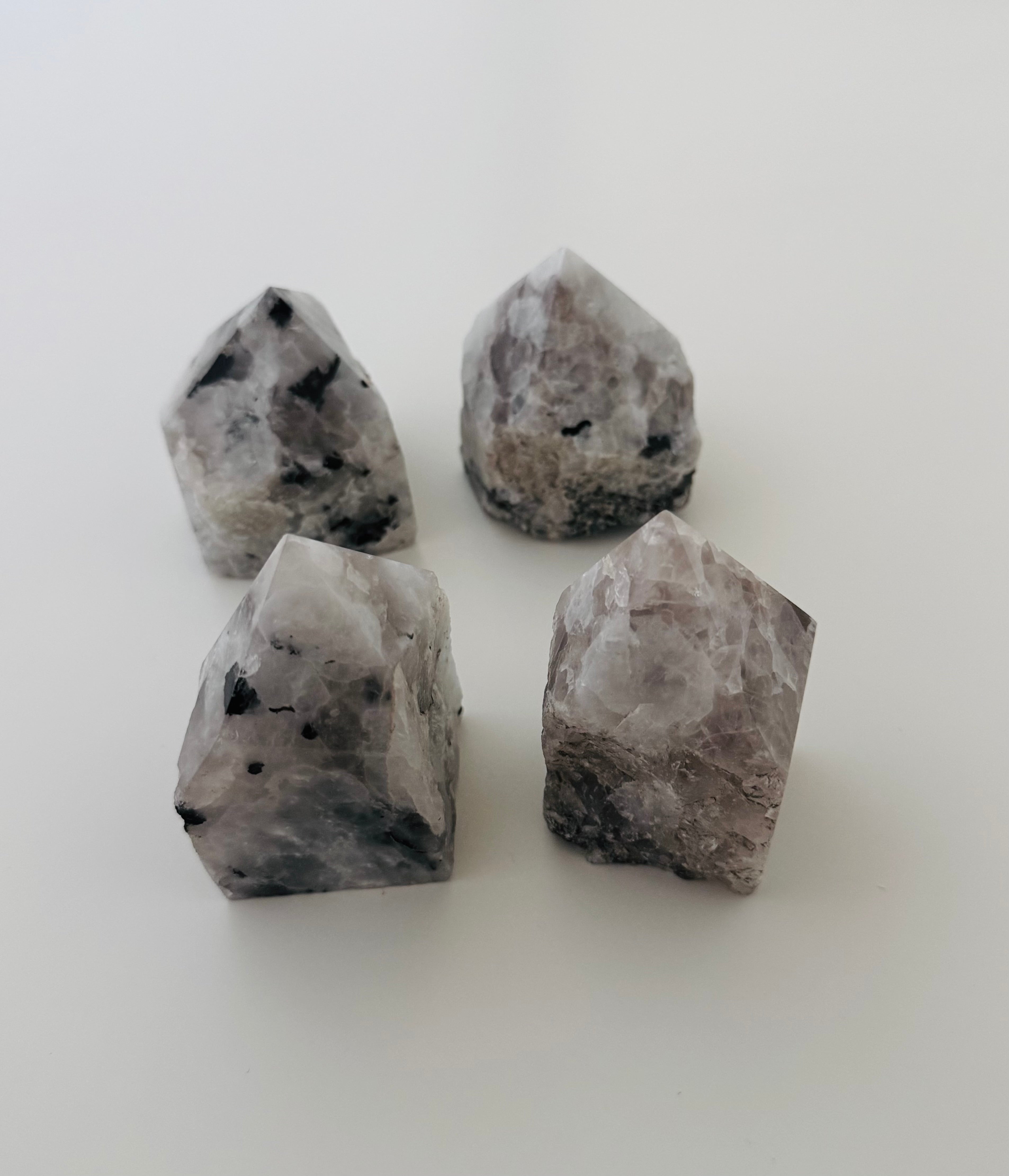 Rainbow Moonstone Part Polished Point