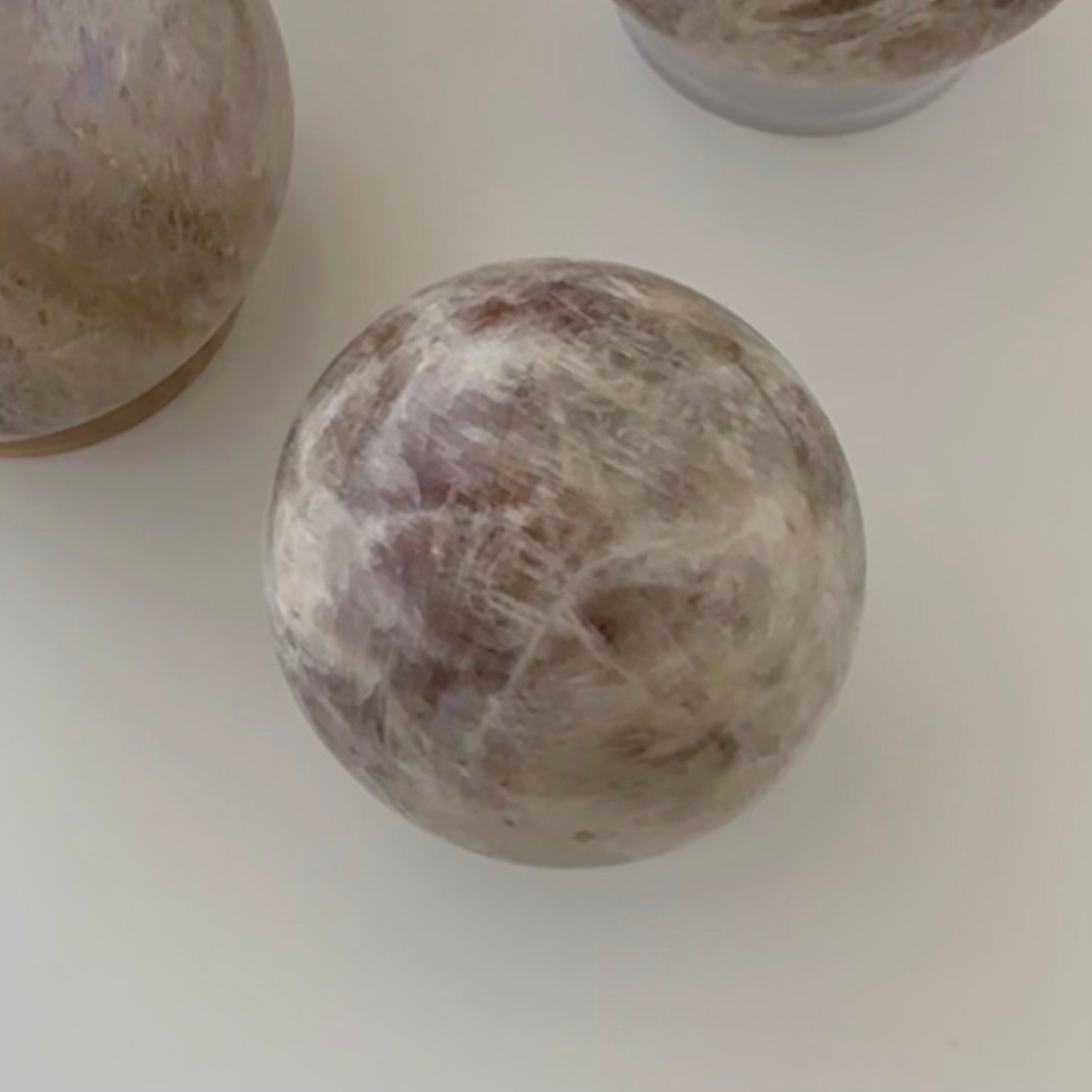 Sunstone in Moonstone Sphere