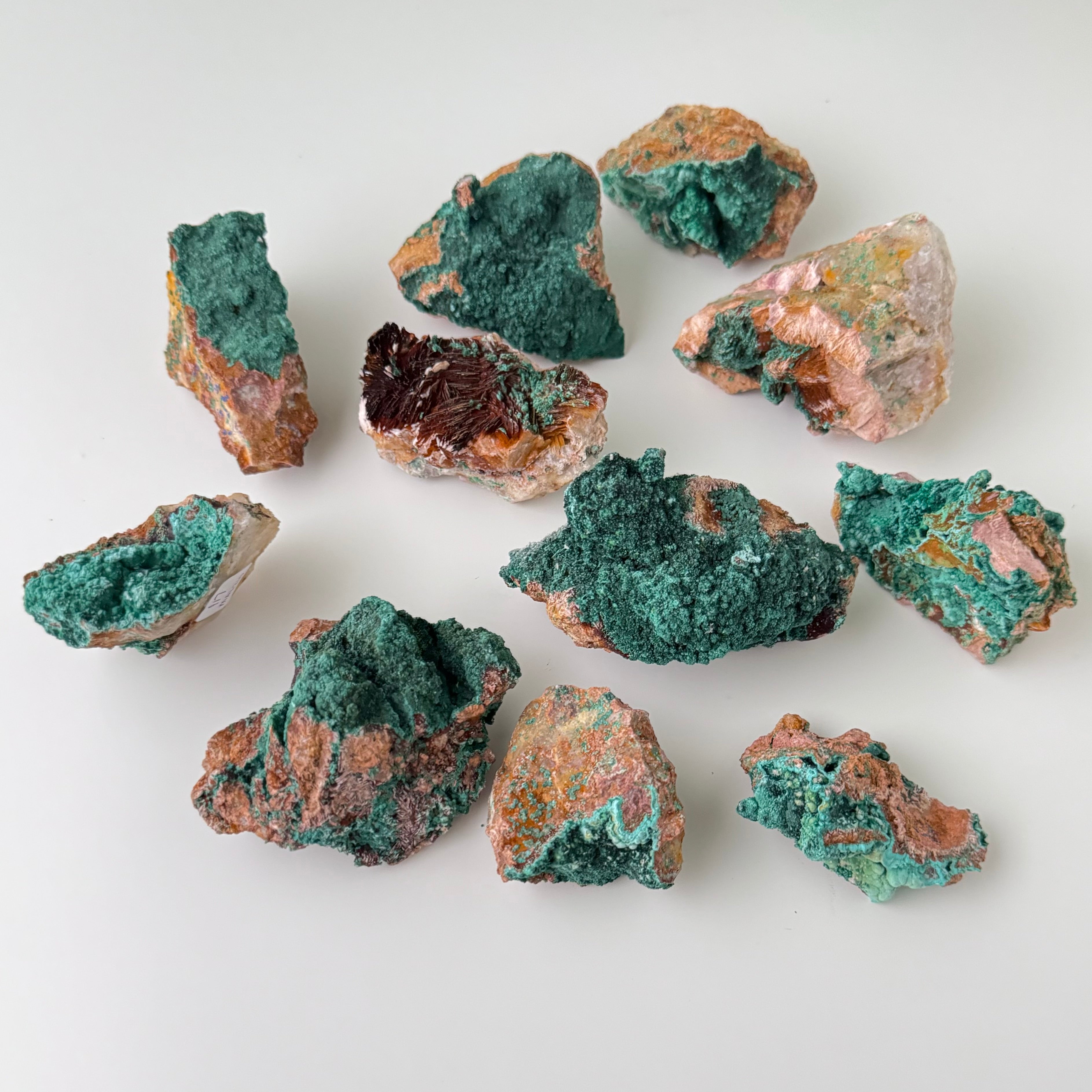 Malachite/Azurite on Matrix