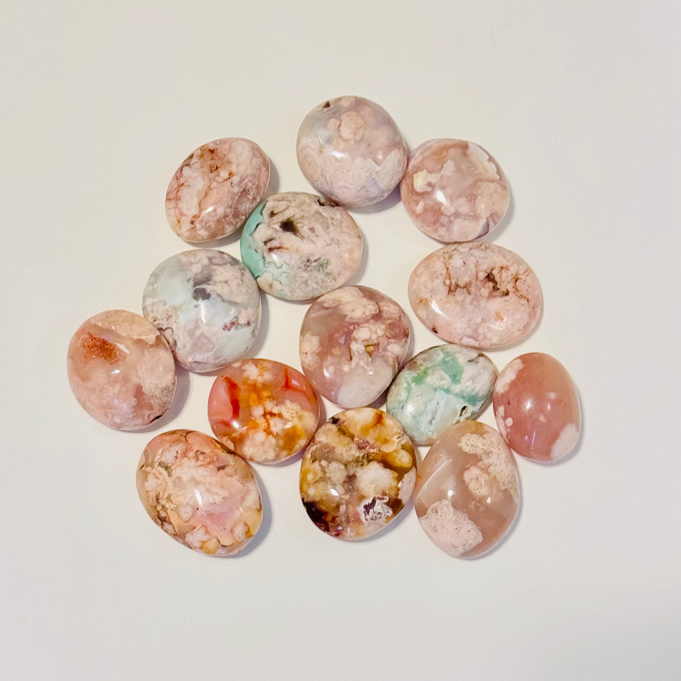 Flower Agate - Mini Palm Stone
