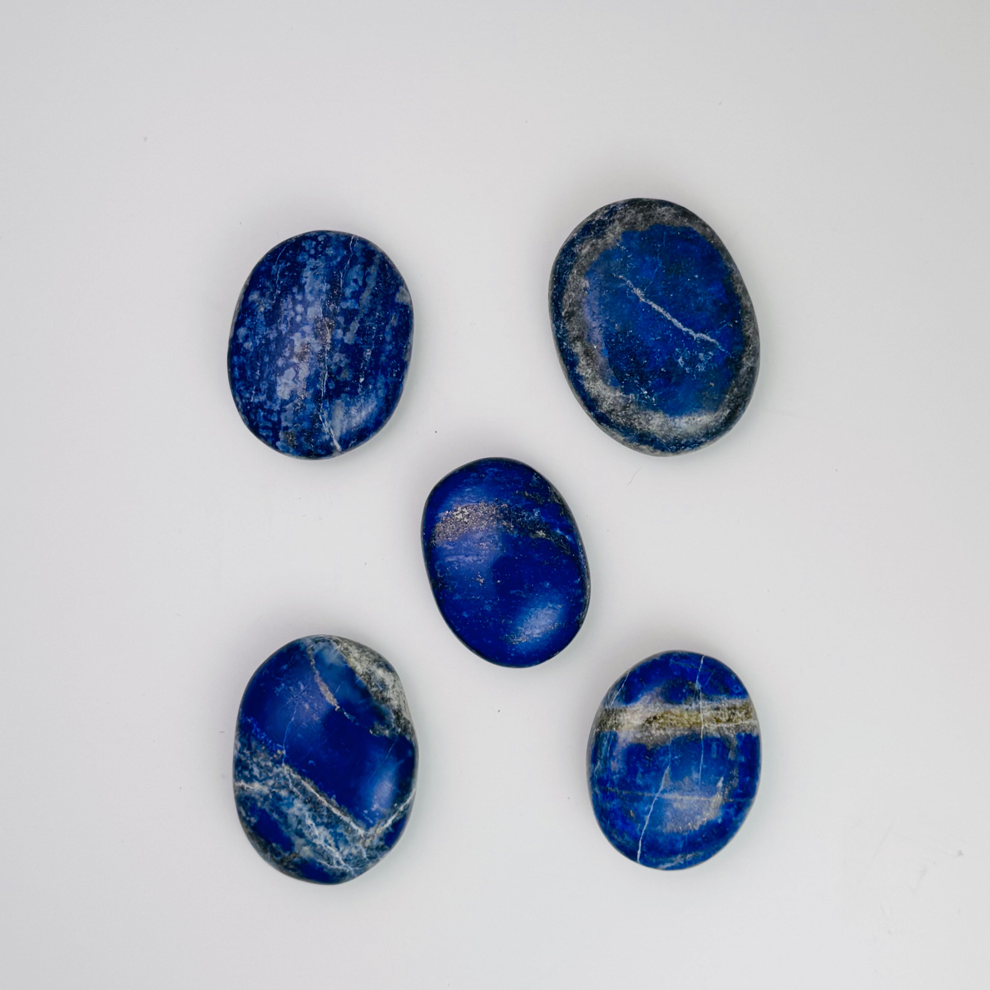 Lapis Lazuli (UV reactive) Palm Stone