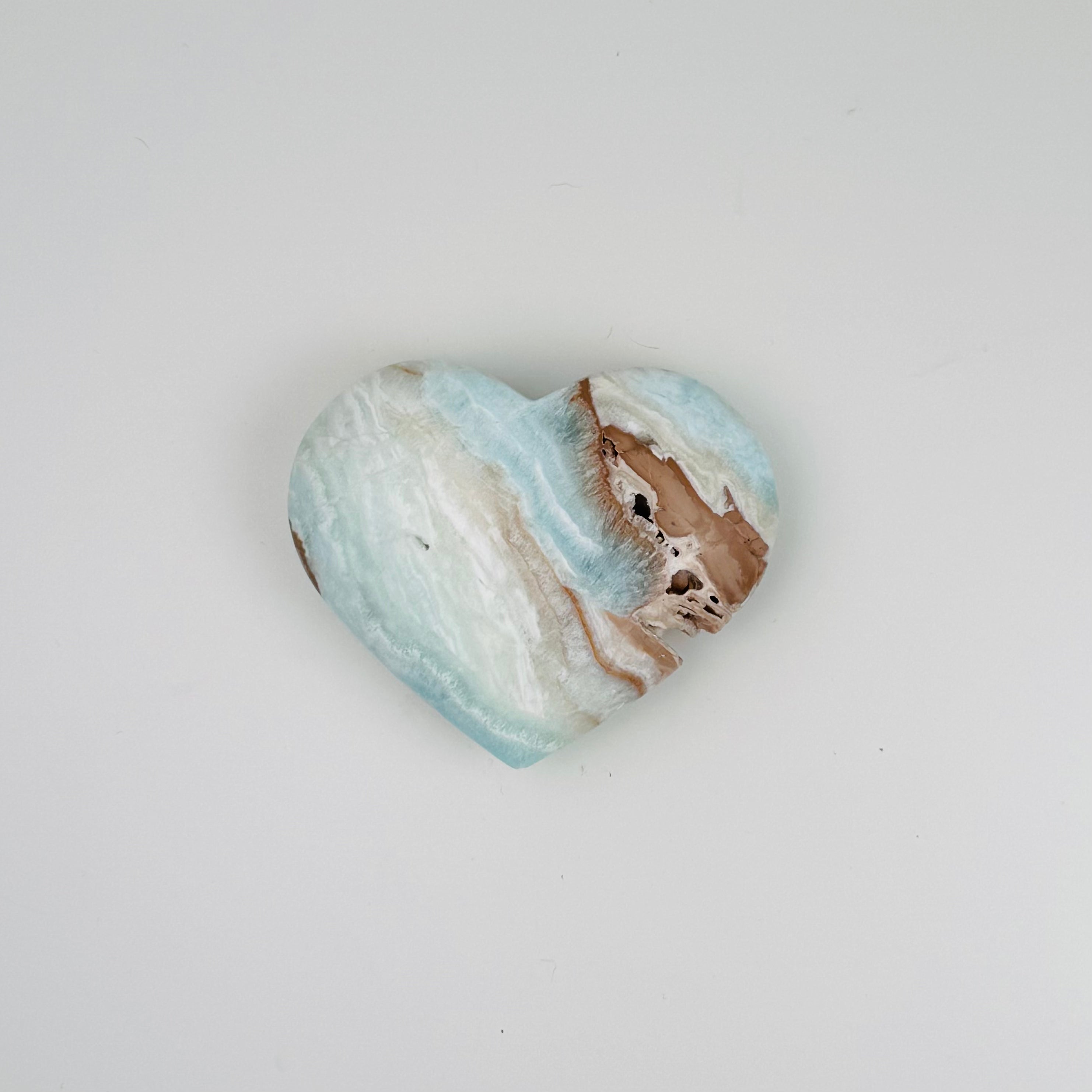 Caribbean Calcite Heart