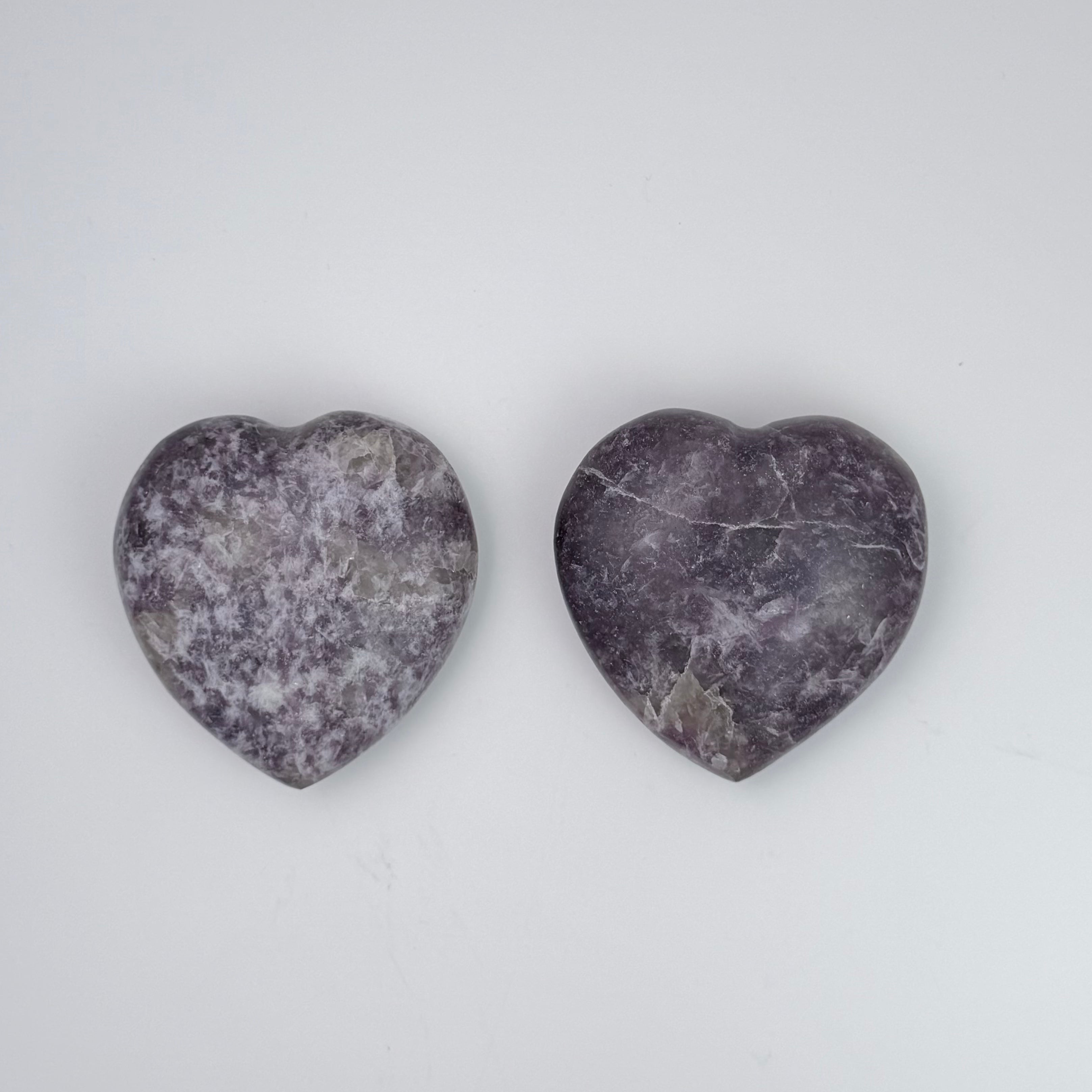 Lepidolite Heart